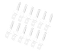 Healvian 12ensemble Réparation Tiges pour Stores Verticaux Système de Glissières pour Cassettes Réparations Cassettes Célibataires Stores Verticaux Compatible avec Tissus Aucun Perçage