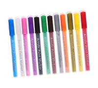Healvian 12pièces Outils De Manucure Feutres De Peinture Pour Nail Art Marqueurs Acryliques Colorés Pour Designs Diy Pratiques Et