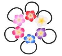 Healvian 12pièces Serre-tête à Fleurs Plumeria Simulé Décoration De Cheveux Pour Fille Lot De Serre-têtes Forme De Frangipanier