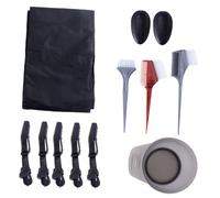 Healvian 12pièces Set De Outils Pour Cheveux Bol Brosse Cape Et Accessoires Pour à Ou Salon