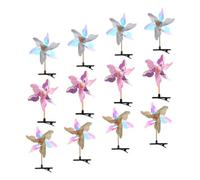Healvian 12pièces Windmill Glitter Hair Clips Cute Hair Barrettes for Girls Holiday Accessories