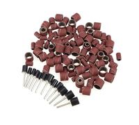 Healvian 132pièces Disques Abrasifs Pour Ponceuse à Ongles Ensemble De Bandes De Ponçage Manchon De Bande De Ponçage Pour Perceuse à Clous Tambour