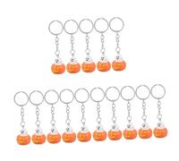 Healvian 15 Pièces Porte Clés Halloween Forme de Citrouille de Pendentifs Décoratifs pour Sacs à et Clés Accessoires Festifs Amusants et pour Célébrations et Surprises