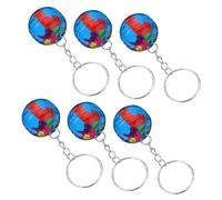 Healvian 16 Pièces porte-clés globe porte-clés terre globe terrestre pour les enfants faire la fête porte-clés charme Porte-clés porte-clés petit porte-clés en conserve