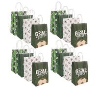 Healvian 16pièces Cadeau Papier Football Garçon Fille Sacs De Fête De Sport Contenant Cadeau Pour Fête