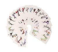 Healvian 19 Pièces Halloween Eye Makeup Stickers Eyeliner Decals Pumpkin Spider Web Face Temporary For Masquerade Carnival Party