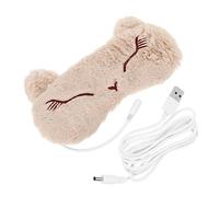 Healvian 1ensemble Masque De Sommeil Chauffant Forme De Renard Patch Oculaire Et Bloquant Pour Sommeil Et La Oculaire