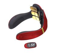 Healvian 1ensemble Masseur Électrique Cervical Avec Chaleur Et Shiatsu Appareil De Massage De Cou Rechargeable Pour Détente Musculaire Et Soulagement Design Ergonomique Et Pratique Rouge