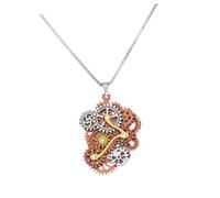 Healvian 1Pc Collier Pendentif Engrenage Accessoires Steampunk Beau Collier Pendentif Décor Collier Engrenage Drôle Collier