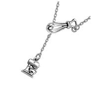 Healvian 1Pc Machine À Gâteau Baker Collier Ras Du Cou Collier Accessoire De Cou Chaîne Collier Femmes Collier Chaîne Maillon Collier Pendentif En Métal Collier Créatif Collier Pendentif