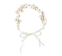 Healvian 1pièce Couronne De Pour Fille Headdress Forme De Guirlande Dorée Avec Pétales De Marguerite Accessoire Élégant Pour Mariage Et Occasions Spéciales