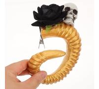 Healvian 2 Barrette Corne de Mouton Gothique Unique pour Halloween Accessoire Cosplay Femmes et Adolescentes Décoration Festive Originale