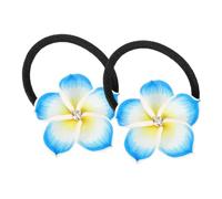 Healvian 2 élastiques à cheveux pour filles floral fleurs Accessoire de cheveux pour les filles Clavins de cheveux pour les femmes pâte polymère