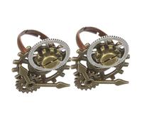Healvian 2 Ensembles Bague De Vitesses Doigt Anneau Rétro Engrenage Pour Mécanique Bijoux Bagues Vintage Bagues Créatives Doré 2 Pièces * 2