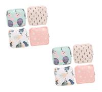 Healvian 2 Ensembles De Rangement Portable Pour Serviettes Hygiéniques De Sport Pochettes Fourre-Tout Poubelle À Couches Suspendue Mini Compartiment À Fermeture 4 pièces * 2
