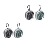 Healvian 2 Ensembles Peigne À Shampoing En Silicone Brosse Pour Cheveux Épais Trousse Shampoo Brush Brosse Massage Cheveux Brosse De Nettoyage Masseurs De Cuir Chevelu 2 Pièces * 2