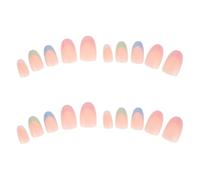 Healvian 2 Ensembles Portez un patch pour les ongles Faux conseils d'ongles ongles à couverture complète pour femmes