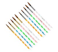 Healvian 2 ensembles Set de Kits de Instruments Nail Art Cristal avec Pinceaux Nylon pour Manucure Précise et Sculpture Ongles Portable et Compact Accessoires Professionnels pour Femmes