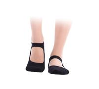 Healvian 2 paires Chaussettes de Yoga Antidérapantes Coton pour Femmes Grip Gel Protection et Stabilité pour et Exercices Lot de
