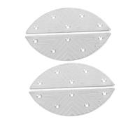 Healvian 2 paires Protections Talon Demi-lune Métal pour Chaussures Homme Plaques Anti-usure et Anti-frottement Coussinets Réparation Talon pour Prolongent la Durée de Vie des Semelles