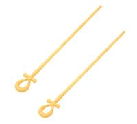 Healvian 2 Pièces Accessoire de Sceptre de Costume Halloween en Plastique Couleur Or, Canne Serpent Prise Confortable, Design Unique pour Fêtes à Thème et Cosplay