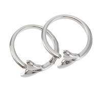 Healvian 2 pièces Bague Femme Réglable Alliage avec Queue de Sirène Vintage Anneaux Ouverts Créatifs et Élégants pour Usage Quotidien et Soirée Lot