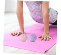 Healvian 2 pièces Balles de Massage Silicone Paire de Balles Myofasciales pour Relaxation Musculaire Yoga Fitness et Soulagement des Points de Déclenchement Compactes et Portables pour