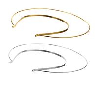 Healvian 2 Pièces bandeau double couronne Diadème en strass cerceau de cheveux de mariée cerceau de cheveux double couche twin crowns Couronne double Coiffe en alliage diadèmes de mariée