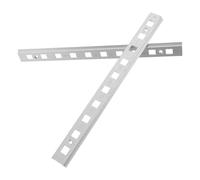 Healvian 2 Pièces Barre de Support Acier Inoxydable pour Étagère de Congélateur Rail Pilastre Résistant pour Réfrigérateur Commercial et Armoire Froide