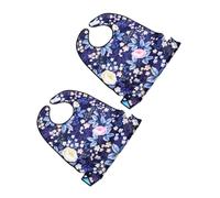 Healvian 2 pièces Bavoirs Étanches Polyester pour Adultes Lot de Tablier Repas Réglable Léger et Résistant Protection Anti-fuite pour Personnes Âgées