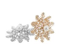 Healvian 2 Pièces Bijoux Pour Noël Broche De Neige Broches Dames Broches De Neige