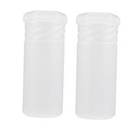 Healvian 2 pièces Boîte de Protection pour Blaireau de Rasage de Voyage Plastique Transparent Étui Compact et Hauteur Ajustable pour Salon de Coiffure