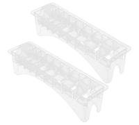 Healvian 2 pièces Boîte de Rangement pour Peignes Limiteurs Organisateur Pratique pour Accessoires de Coupe de Cheveux Support Compact pour Guide Peigne pour Salon et Usage Domestique