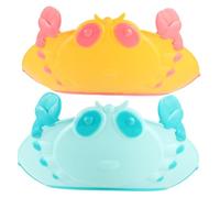 Healvian 2 Pièces Bonnet Garçon Fille Réglable et Flexible Protège Yeux et Oreilles Shampooing et Coupe Cheveux Garçon Fille Jaune et Vert