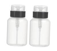 Healvian 2 pièces Bouteille Distributeur Pompe pour Dissolvant Ongles Flacon Liquide Verrouillable Pratique et Hygiénique Doseur Rapide sans Gaspillage pour Vernis et