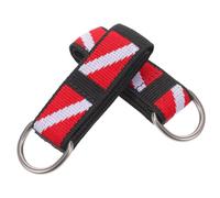 Healvian 2 Pièces Bracelet de Plongée Anneau, Libération Rapide Ajustable | Sangle Rembourrée en Nylon et Acier Inoxydable, pour Lampe Vidéo Sous-marine, Bouée Marqueur