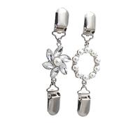 Healvian 2 Pièces Broche de Scarf Accessoire de Mode Élégant pour Foulard et Vêtements Couleurs