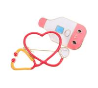 Healvian 2 Pièces Broche Médicale Épingle Cœur Infirmière et Médecin Badge Professionnel Accessoire Mode pour Internationale des Infirmières