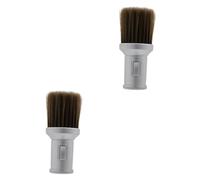 Healvian 2 Pièces Brosse À Poudre Pour Nettoyage Du Cou Brosse De Rasage Brosse De Coiffure Fournitures De Barbier Brosse Pour Enlever Les Cheveux Cassés Fournitures De Soins De