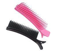 Healvian 2 Pièces clip de calque pinces à cheveux partition peigne pour cheveux bouclés pour frange sertisseuse clips de salon de coiffure épingles à cheveux de salon Plastique