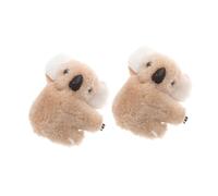 Healvian 2 pièces Clips à Cheveux Peluche Accessoires Mignons et Filles Pince à Frange Cartoon Doux Maintien Sécure et Portable pour Toutes Occasions