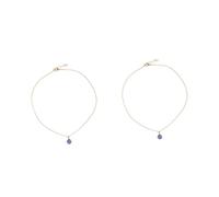 Healvian 2 Pièces Collier Œil Bleu Protection Malchance Pendentif Femme Homme Élégant
