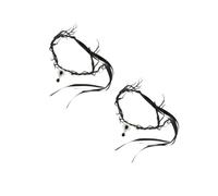 Healvian 2 Pièces Couronne Gothique avec Antlers Pliable pour Halloween et Cosplay Accessoire de Costume Élégant et Mystérieux