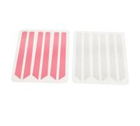 Healvian 2 Pièces Coussin Réutilisable Silicone pour Rehaussement de Cils Outil de Maquillage Autocollant pour Regard Rose et Blanc