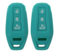 Healvian 2 Pièces Étui de Protection Silicone pour Clé de Voiture Compatible Modèle Automobile Coque Antidérapante pour Télécommande Principale Secours Protection Intégrale Chutes et