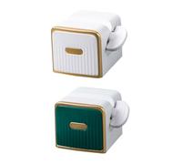 Healvian 2 pièces Extrudeur de Dentifrice Mural Outil Presse-tube Compact et Solide pour Tube de Dentifrice Nettoyant Facial et Crème Mains Facile à Utiliser Économie d'Espace et Pratique