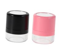 Healvian 2 pièces Flacons Poudre Cheveux Rechargeables avec Applicateur Éponge et Miroir Contrôle Huile et Volume Naturel Bouteille Vide pour Shampooing Sec Usage Voyage et Quotidien