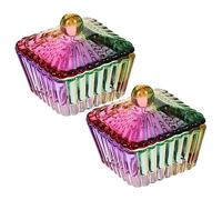 Healvian 2 pièces Glass Dappen Dish With Lid For Nail Manicure Tools Decorative Acrylic Nail Art Container Portable And Practical Manicure Cup