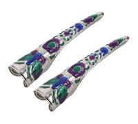 Healvian 2 Pièces Lit Manucure Faux Ongles Griffe De Bout D'ongle De Doigt Faux Anneaux D'ongles Anneaux D'ongle De Doigt Appui Long Sur Les Ongles Bijoux D'ongle Le Fer