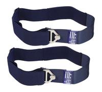 Healvian 2 Pièces Lot de 2 Sangles à Bagages Élastiques Boucles Métalliques Robustes, Taille S, Couleur Bleu Marine, Ceintures Réglables pour Sécuriser Valises et Optimiser L’Organisation